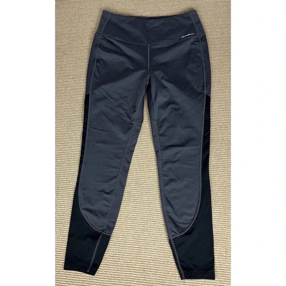 Eddie Bauer Women's‎ Pants Fleece Gray Leggings Size Large Lined
